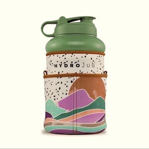 Special edition Pro HydroJug mountain range sleeve and sage jug.